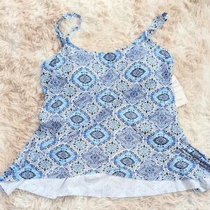 NWT, Leilani, Amalfi Coast, Adjustable, Layered Swim Tankini - Ladies Size 6